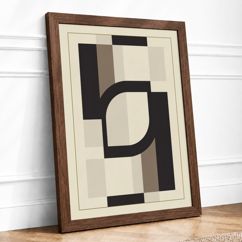 Form And Void Minimalist - Print, Walnut, A3 - 42.0 x 29.7 cm