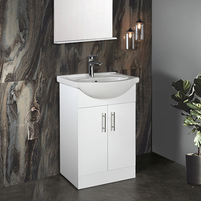 Seza 55mm Single Bathroom Vanity with Euro Ceramic Basin