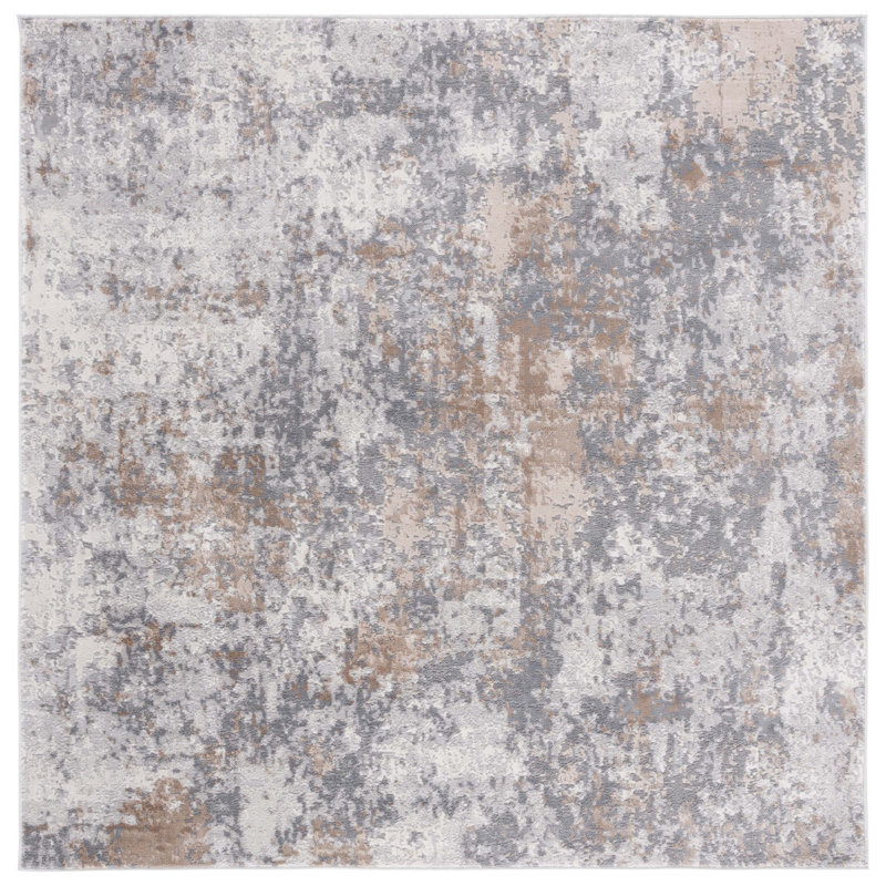 Eternal Performance Abstract Rug, Square 6'7"