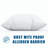 100% Cotton Zippered Pillow Protector - Dust Mite Proof, Chemical-Free, Breathable Allergen Barrier-2057595820