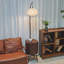 Lampadaires en noyer massif et fer sans forme