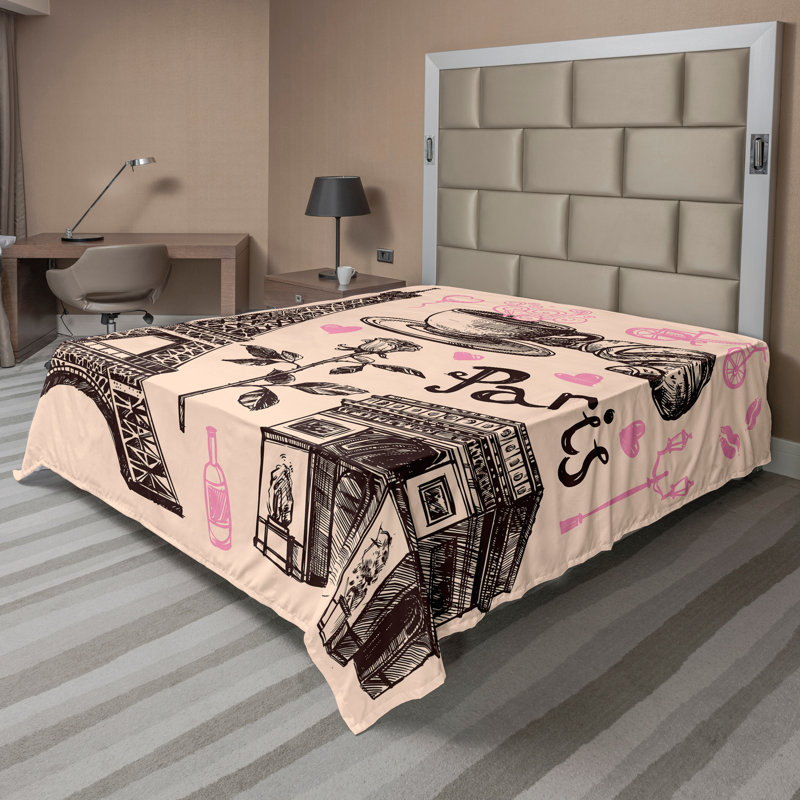 Drap plat Ambesonne Tour Eiffel