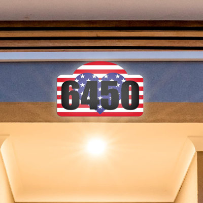 Plaque d'adresse sur 1 ligne