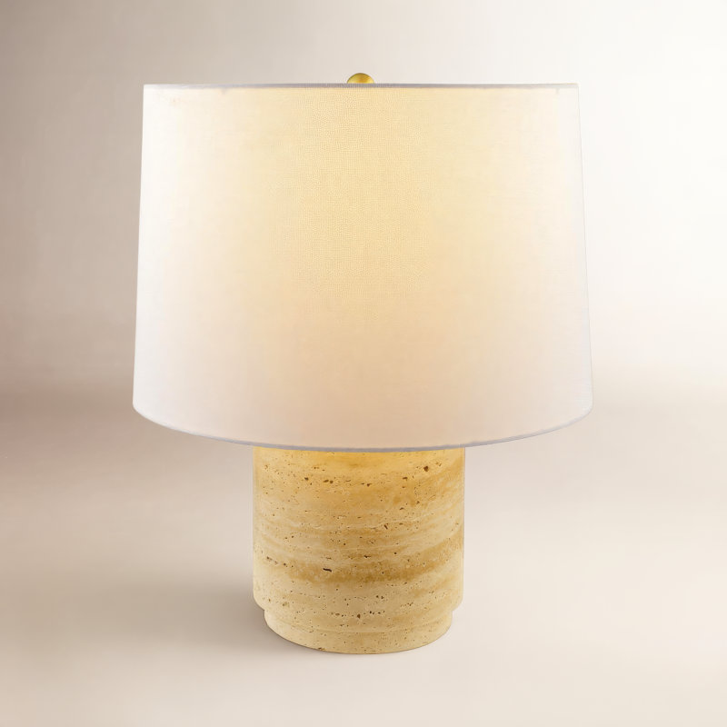 Stone Accent Lamp, White