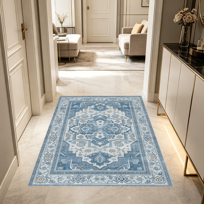 Vintage classical pattern carpet, soft and easy to clean, suitable for multiple scenarios, living room, bedroom, dining room, indoor carpet