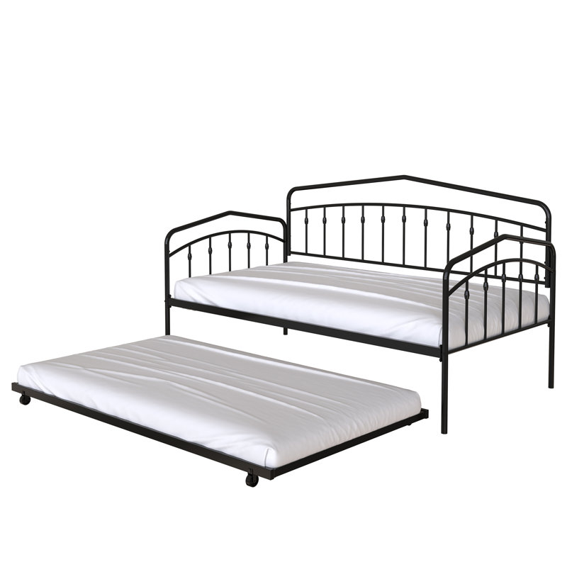 Fox Twin Daybed With Twin Trundle, Black