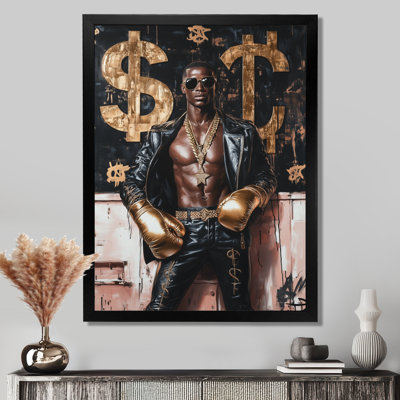 Boss Fighter African American Man I - Man Wall Art Print