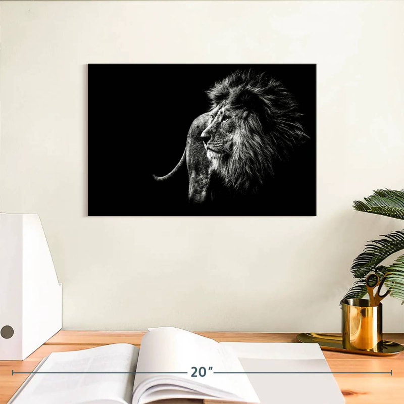 Tête de lion Brampt, H 8 po x l 12 po