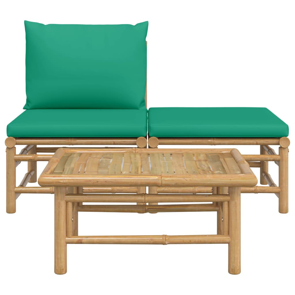 3-Sitzer Lounge-Set Werchter aus Rattan mit Polster