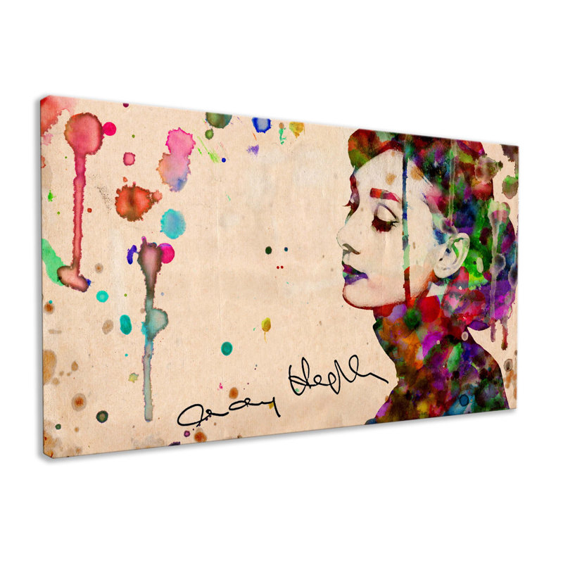 Audrey Hepburn - Wrapped Canvas Art Prints, 76cm H x 127cm W x 3.2cm D