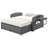 Pe Wicker Rattan Double Chaise Lounge, 2-Person Reclining Daybed With Adjustable Back And Cushions, Free Furniture Protection Cover