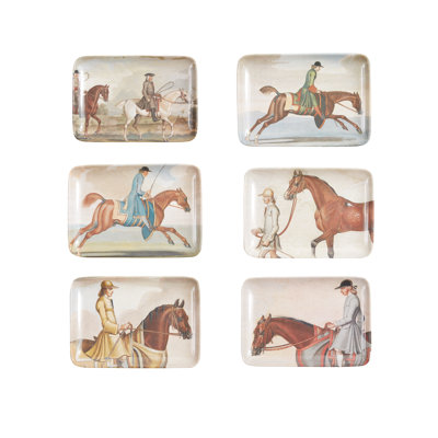 EQUINE VALET TRAY SET OF 6