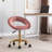 Ergonomic Velvet Swivel Adjustable Height Office Task Chair-1566218299