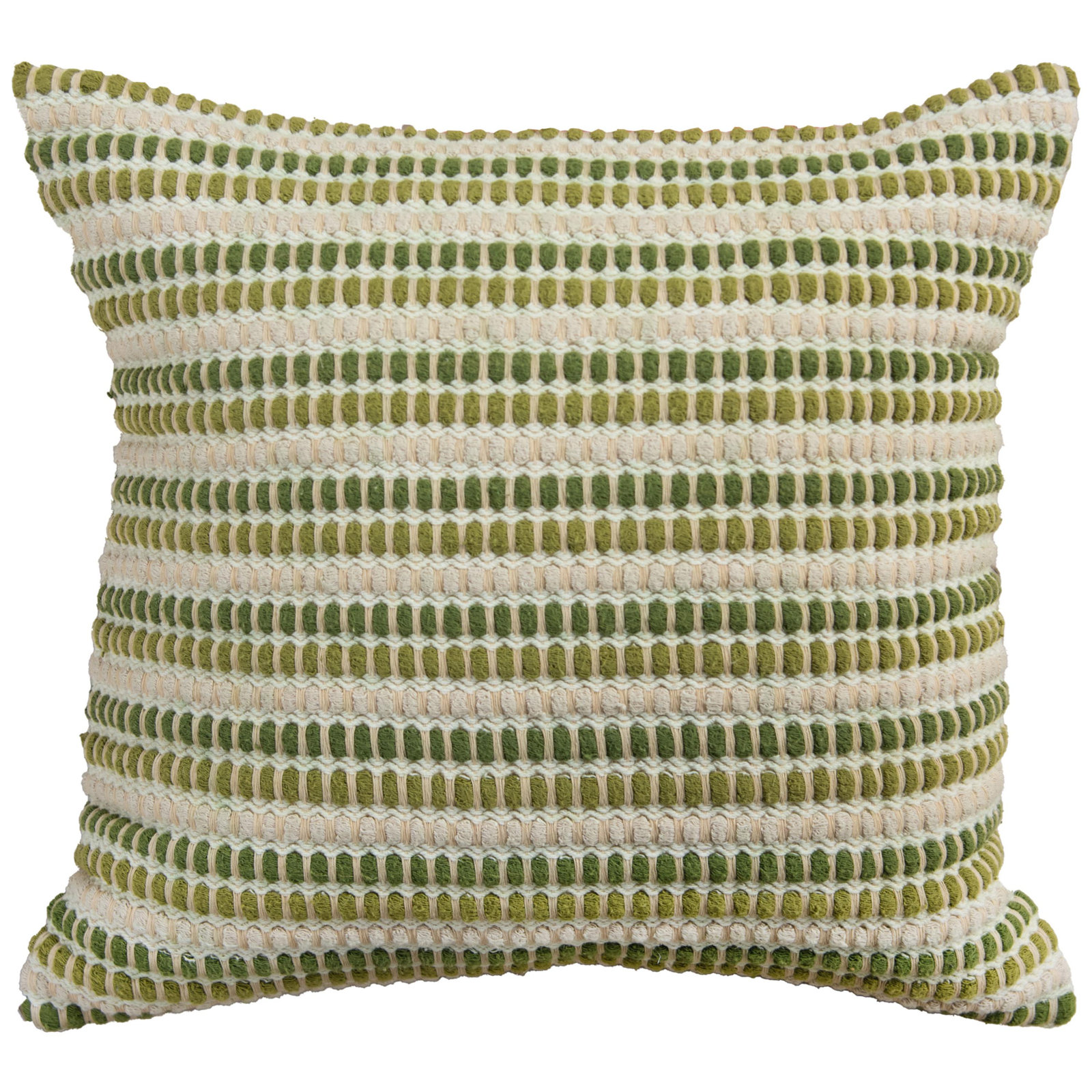Allentown Striped Throw Pillow, Natural/Green