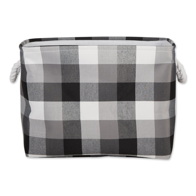 Bac en tissu, H 12 po x l 10 po x P 16 po, Noir