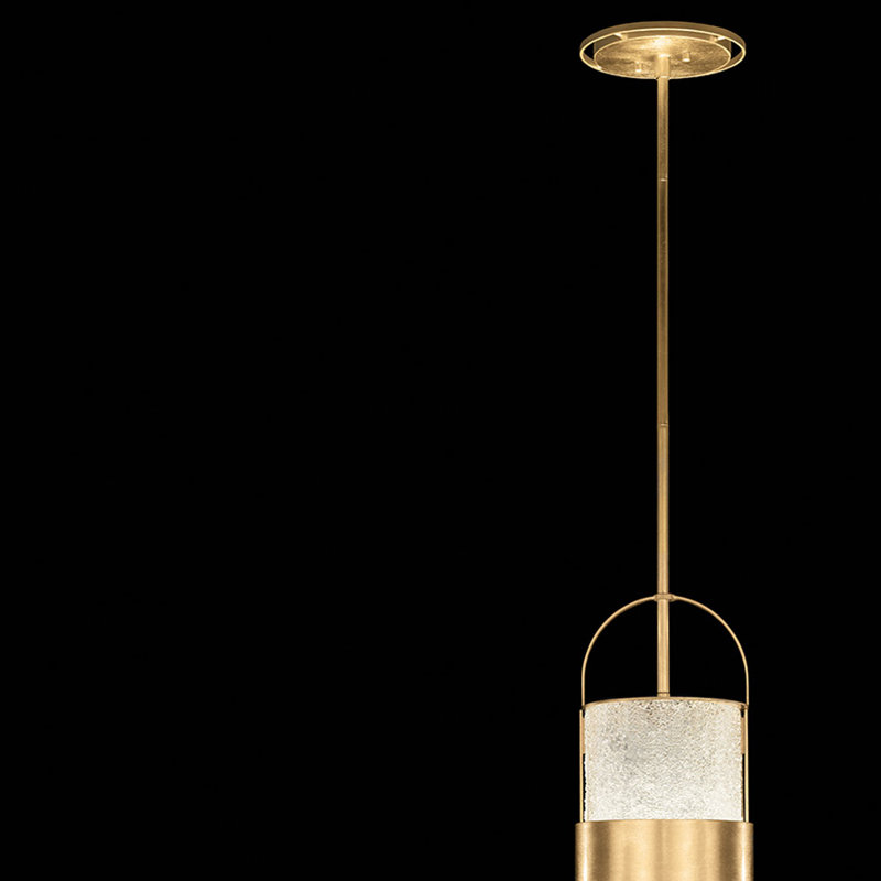 Luminaire suspendu rond BOND 8, Transparent, Or