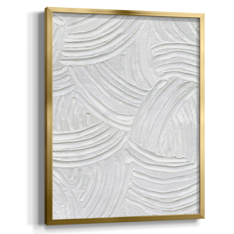 Charbon Remnants II, Toile avec cadre doré, Pas de tapis