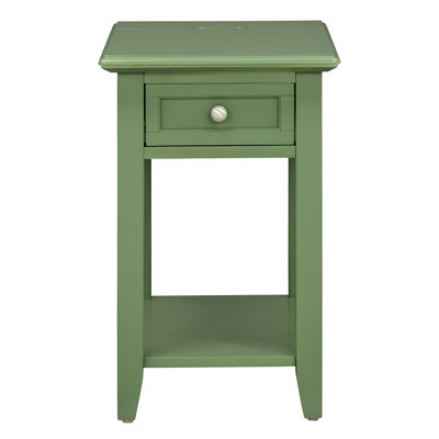 Table de bout avec prise de courant