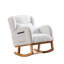 Chaise berçante rembourrée en tissu Maricelys-105689330