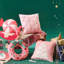 Housse de coussin décorative en velours de 45 cm (18 pouces) avec motif sapin de Noël, taie d'oreiller 3D moelleuse et broderie étoile.-136030844-136030845