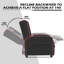 Fauteuil de jeu inclinable de massage, fauteuil de jeu vidéo en cuir PU avec télécommande et support de bois-1427865335