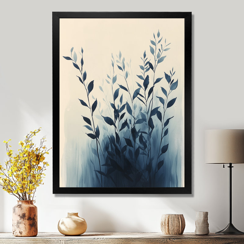 Baisden - Floral Canvas Art Print, Noir, noir, noir, noir, H 20 po x l 12 po, Reproduction encadrée sans passe-partout