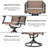 Patio 7 Pieces PVC-coated polyester Dining Set With Swivel Design, Umbrella Hole-564225695