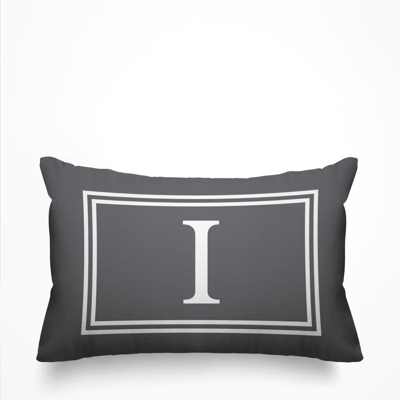 Coussin intérieur / extérieur imprimé monogramme