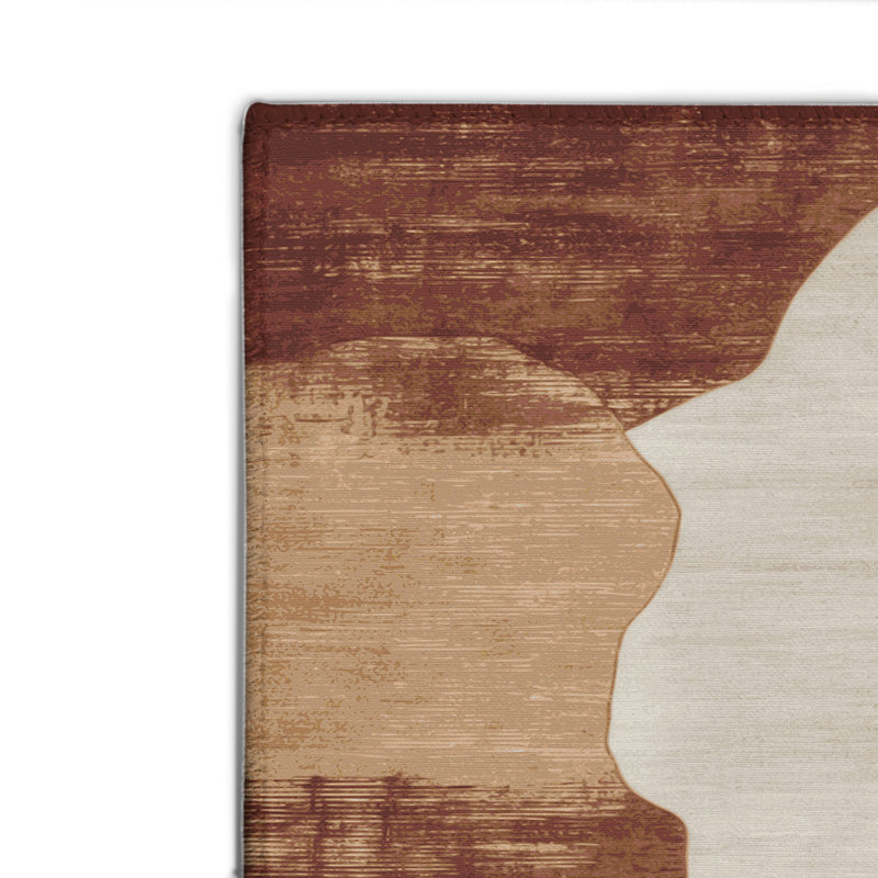 Watercolor Brown Indoor and Outdoor Area Rug, Rectangle 2' x 3'