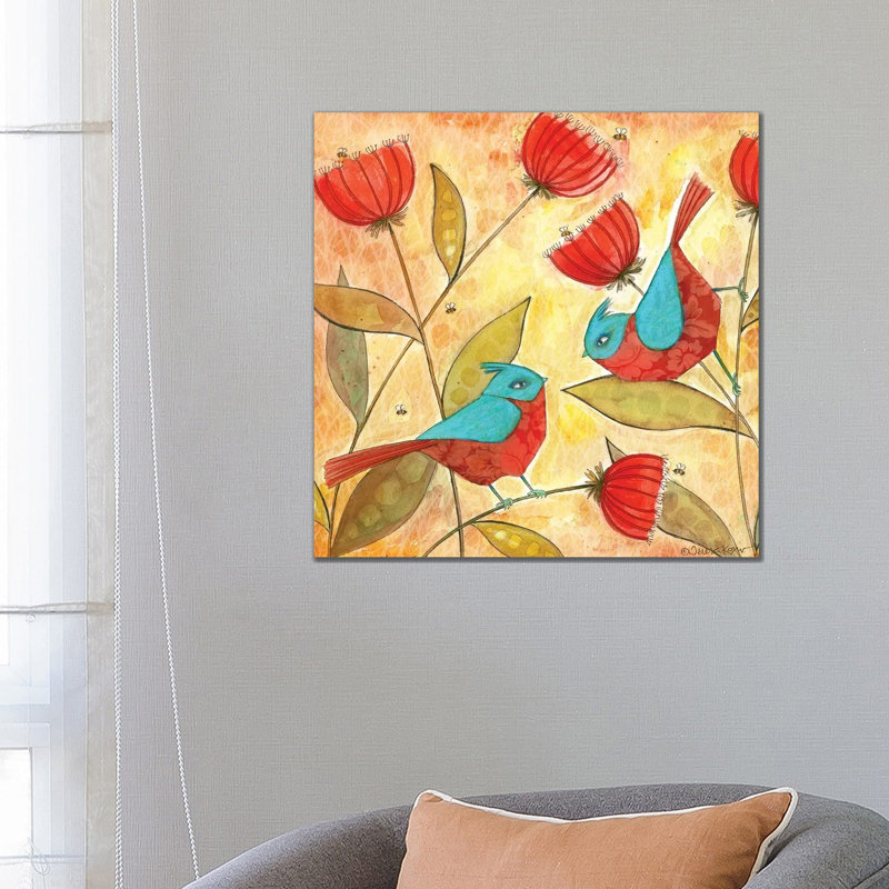 Hello Friend by Teresa Kogut - Painting on Canvas, 66.04cm H x 66.04cm W x 1.91cm D, Wrapped Canvas