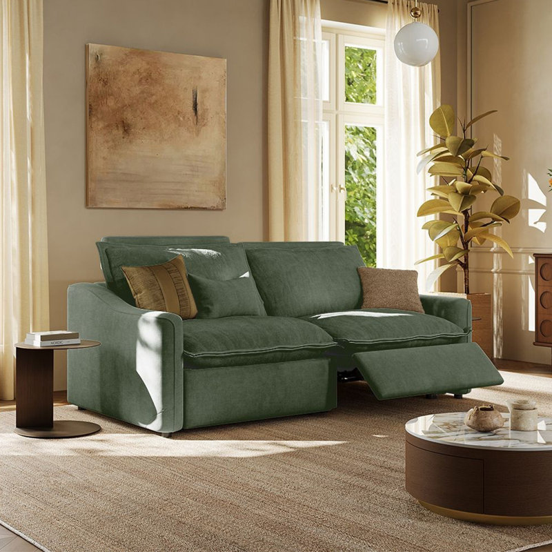 Canapé inclinable électrique ergopal, H 36 po x l 84 po x P 37,5 po, Vert