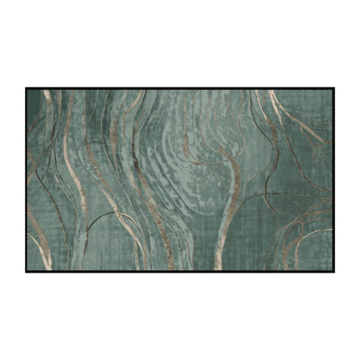 Machine Washable Gray Area Rug