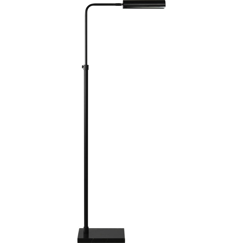 Rushton 60'' Matte Black Task Floor Lamp