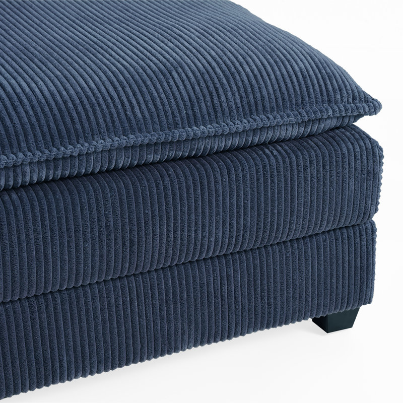 Fauteuil d'appoint sans accoudoirs Lauretta, Navy