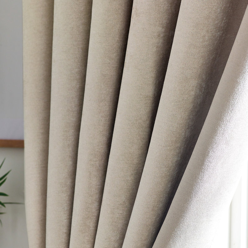 Eilfried Chenille Pencil Pleat Taped Top Curtains, Cream, 117cm Width x 137cm Drop
