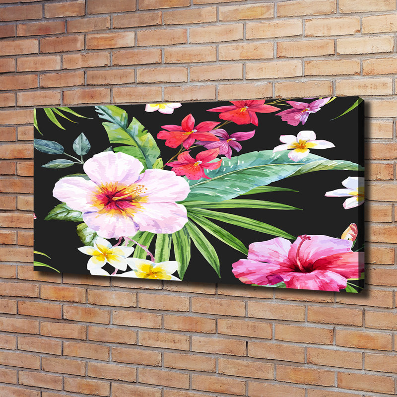 Hawaiian Flowers - Wrapped Canvas Print