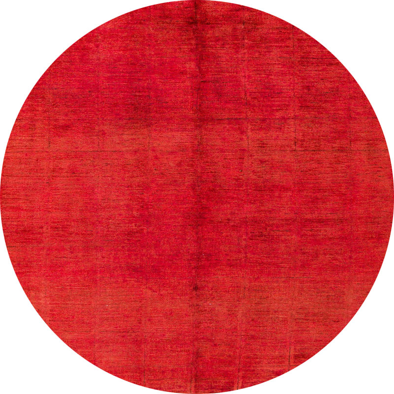 Wool Abstract Indoor Rug, Round 3'