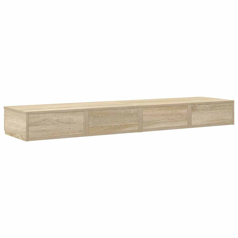 Bed Drawers 150 X 36.5 X 16.5 Cm Engineered Wood, Sonoma Oak
