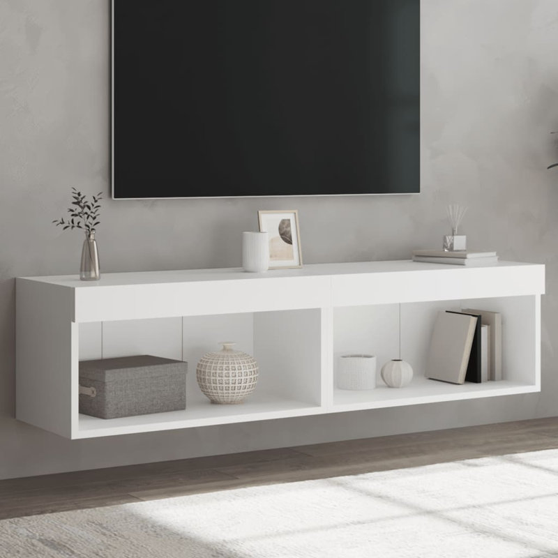 Barok Unfinished TV Stand for TVs up to 28", White