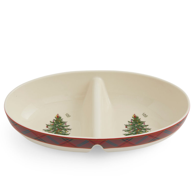 Desserte ovale divisée 13 po Spode