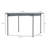 11.5' X Grill Sun Shade Canopy With Protection - For Patio, Garden, Backyard Gray Steel, Outdoor Pergola Firm Steel Construction