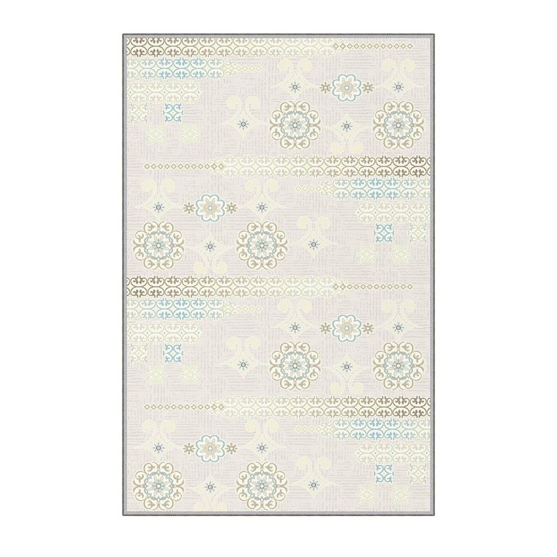 Premium Hall Carpet, 2.6 x 6.6 Feet, 1% Polyester, .3 in Pile Height | Antibacterial, Non-Slip Underside, Machine Washable | 3D Digital Print Design, Durable & Stylish for Entryways, Living Rooms & More