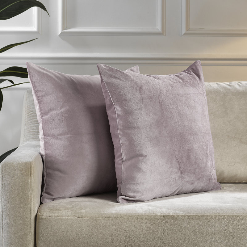 Housses de coussin rectangulaires en velours mat, 74 - rose clair