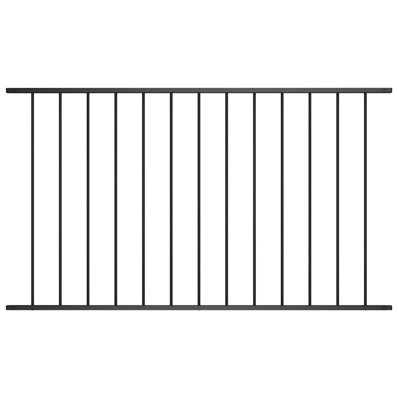 Panneau de clôture vidaXL en acier thermolaqué blanc 5,4 pi x 2,5 pi, Blanc