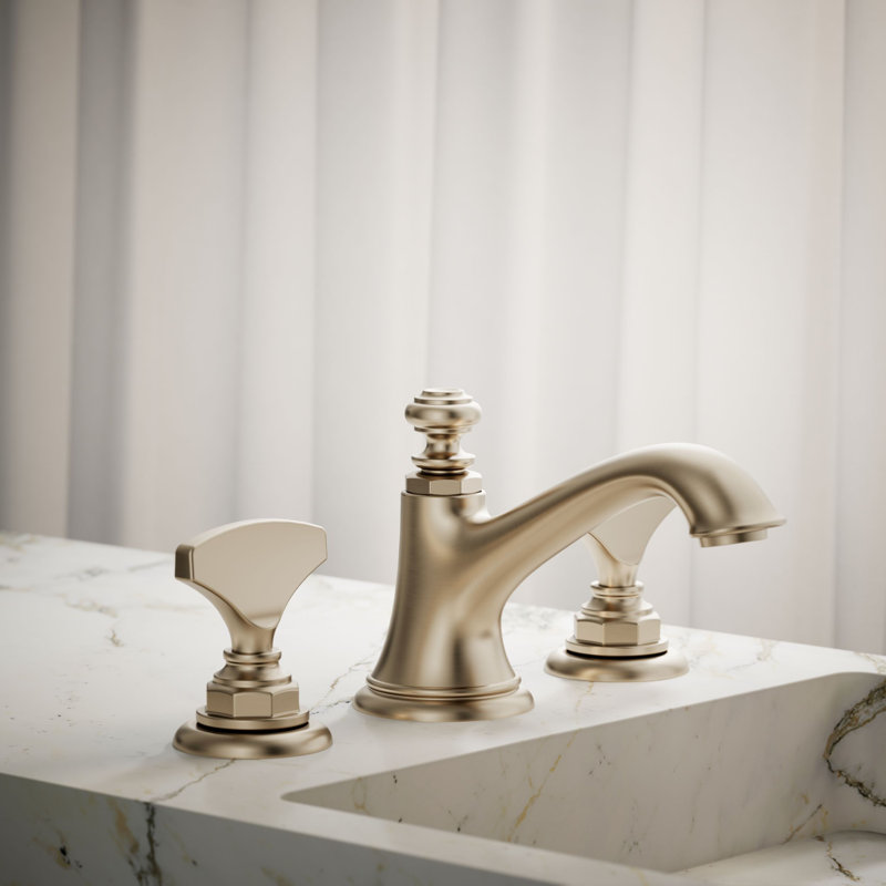 Artifacts Widespread Bathroom Sink Faucet Handles, Vibrant Brushed Bronze