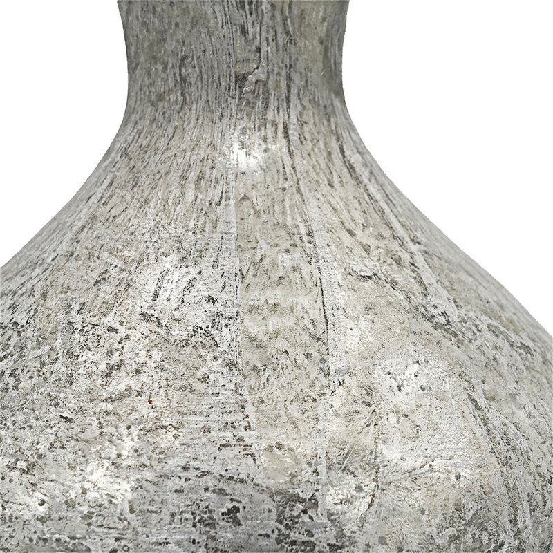 Elegant Glass Table Lamp With Bottle Shape And Mercury Coating