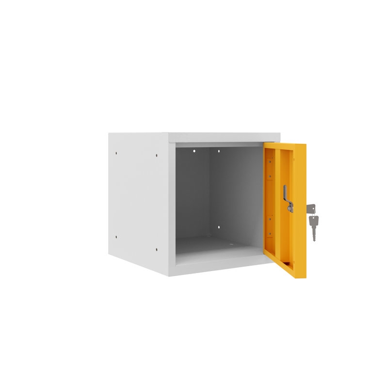 Casiers 12 "Stokes - casier 7035P - porte RAL 5010P, Jaune