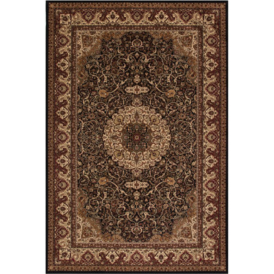 Tapis brun / rouge Izaiah