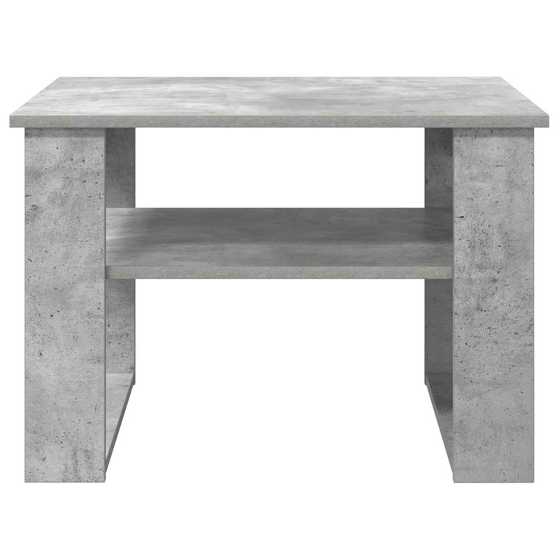 Coffee Table with Storage, Concrete Grey, 44cm. H x 64cm. L x 54cm. W
