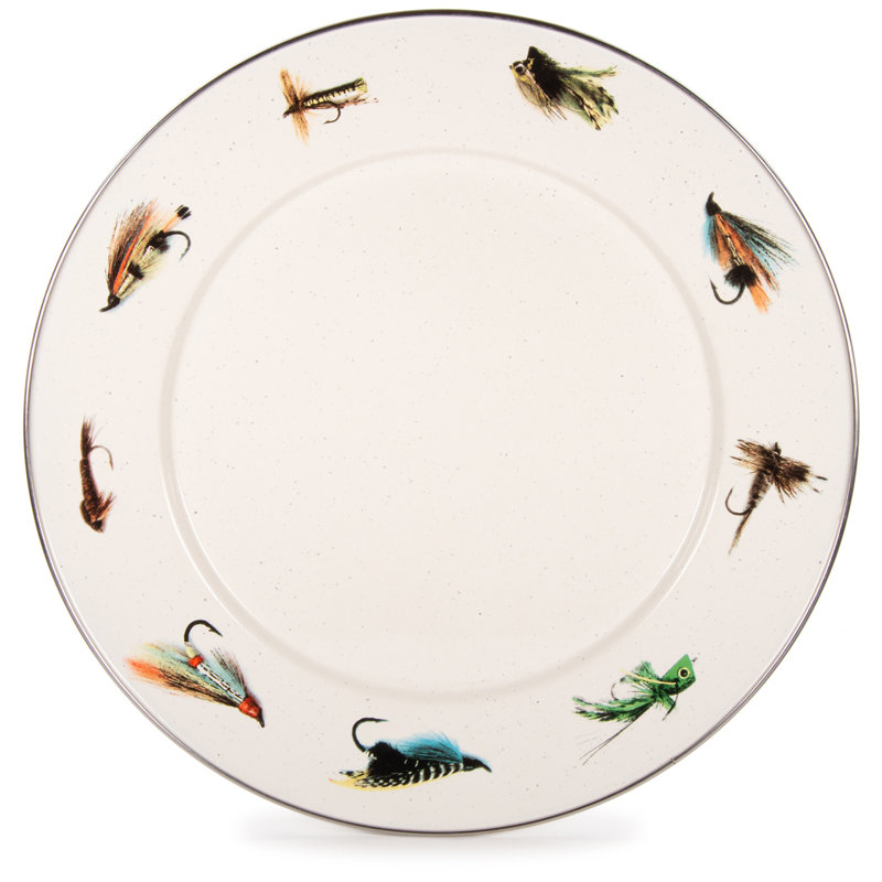 Set of 2 Fishing Fly Platter